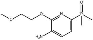 6-(Dimethylphosphinyl)-2-(2-methoxyethoxy)-3-pyridinamine Struktur