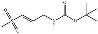 Carbamic acid, [(2E)-3-(methylsulfonyl)-2-propenyl]-, 1,1-dimethylethyl ester (9CI) Struktur