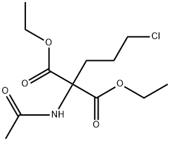 Propanedioic acid, 2-(acetylamino)-2-(3-chloropropyl)-, 1,3-diethyl ester