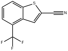 4-(Trifluoromethyl)benzothiophene-2-carbonitrile Structure