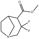 1-Azabicyclo[3.2.1]octane-4-carboxylic acid, 3,3-difluoro-, methyl ester 结构式