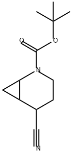 5-氰基-2-氮杂双环[4.1.0]庚烷-2-羧酸1,1-二甲基乙酯 结构式