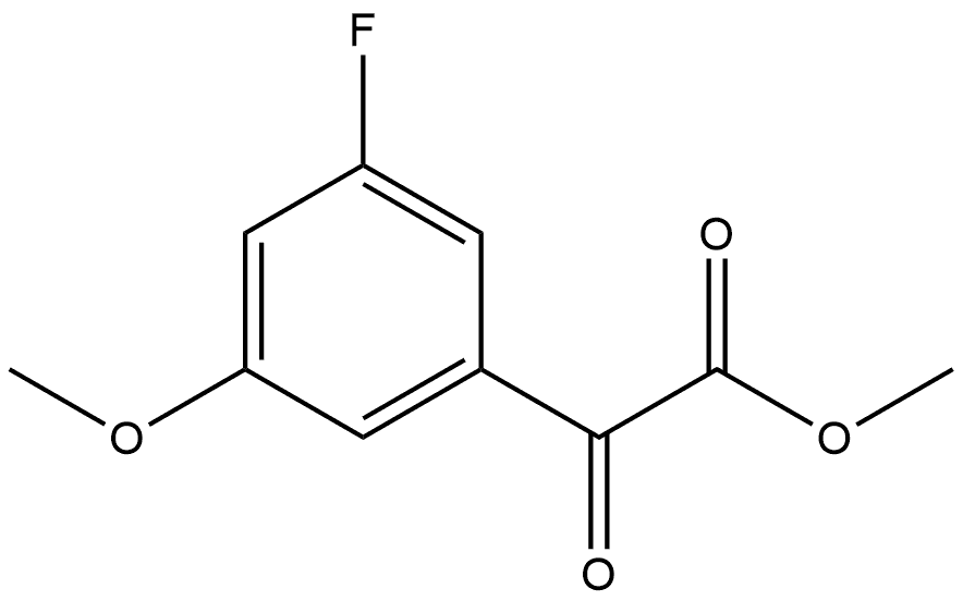 Methyl 3-fluoro-5-methoxy-α-oxobenzeneacetate Structure