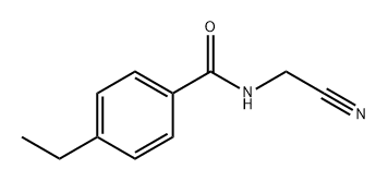 N-(氰甲基)-4-乙基苯甲酰胺 结构式