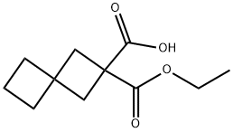 Spiro[3.3]heptane-2,2-dicarboxylic acid, 2-ethyl ester Structure