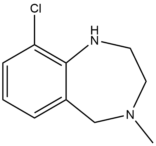 9-chloro-4-methyl-2,3,4,5-tetrahydro-1H-benzo[e][1,4]diazepine Structure