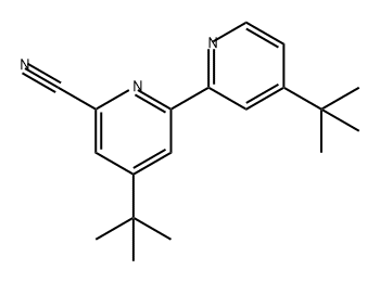 [2,2'-Bipyridine]-6-carbonitrile, 4,4'-bis(1,1-dimethylethyl)- Structure