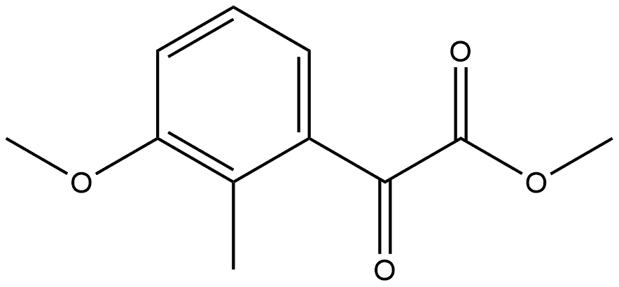 Methyl 3-methoxy-2-methyl-α-oxobenzeneacetate Structure