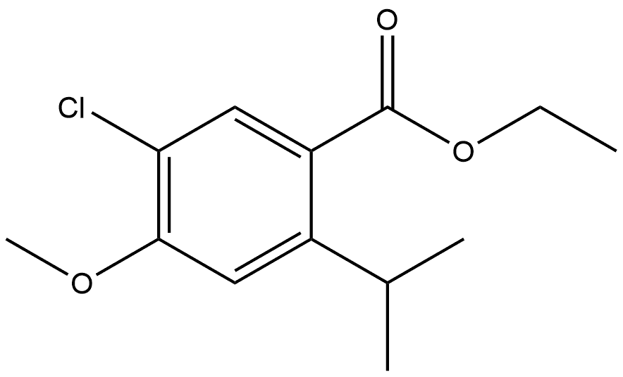 Ethyl 5-chloro-4-methoxy-2-(1-methylethyl)benzoate,2116701-83-6,结构式