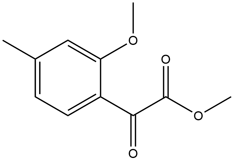 Methyl 2-methoxy-4-methyl-α-oxobenzeneacetate,2116894-44-9,结构式