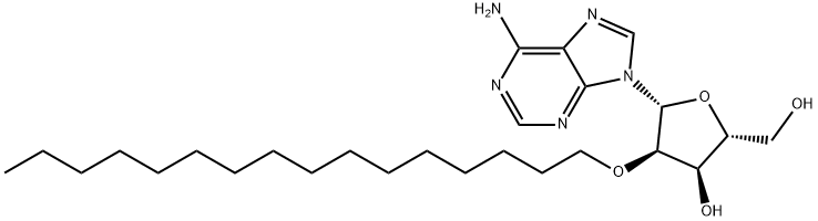 Adenosine, 2'-O-hexadecyl- (9CI) Structure