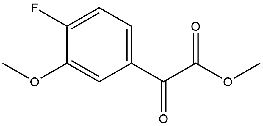 Methyl 4-fluoro-3-methoxy-α-oxobenzeneacetate Structure