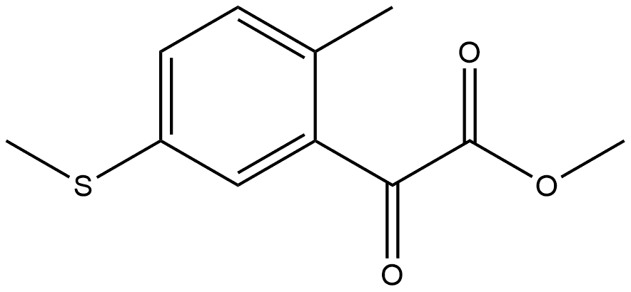 Methyl 2-methyl-5-(methylthio)-α-oxobenzeneacetate Structure