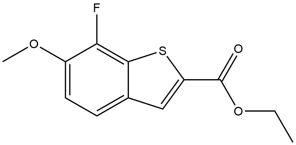 Ethyl 7-fluoro-6-methoxybenzo[b]thiophene-2-carboxylate Structure