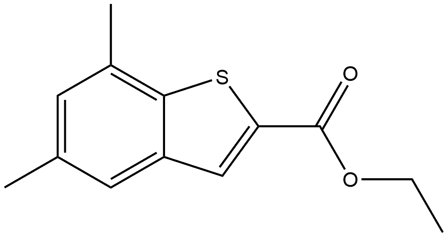 Ethyl 5,7-dimethylbenzo[b]thiophene-2-carboxylate Structure
