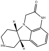 1H-Pyrido[3',4':4,5]pyrrolo[1,2,3-de]quinoxalin-2(3H)-one, 6b,7,8,9,10,10a-hexahydro-, (6bR,10aS)- Structure