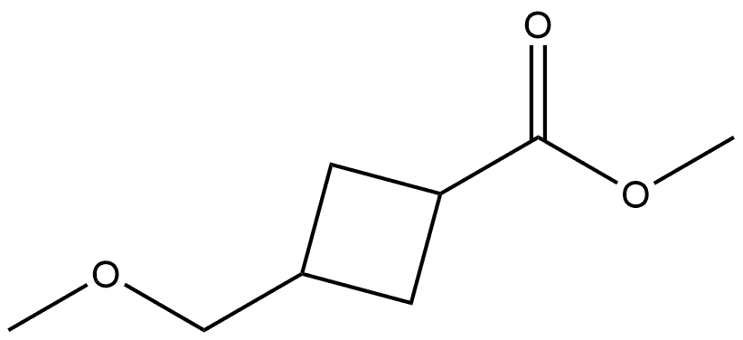 methyl 3-(methoxymethyl)cyclobutane-1-carboxylate 结构式