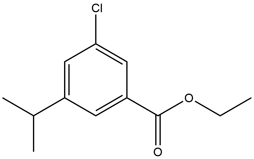 Ethyl 3-chloro-5-(1-methylethyl)benzoate Structure