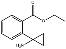 Benzoic acid, 2-(1-aminocyclopropyl)-, ethyl ester Structure