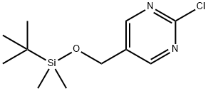 2-Chloro-5-[[[(1,1-dimethylethyl)dimethylsilyl]oxy]methyl]pyrimidine Structure