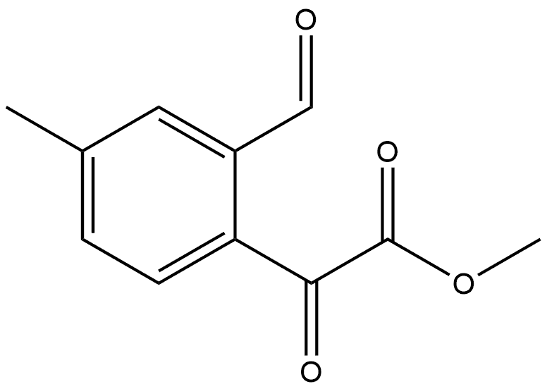 Methyl 2-formyl-4-methyl-α-oxobenzeneacetate Structure