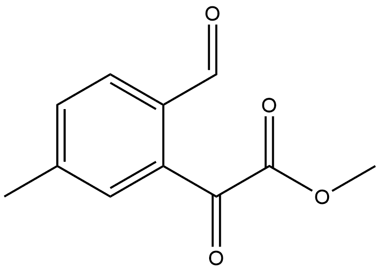 Methyl 2-formyl-5-methyl-α-oxobenzeneacetate|