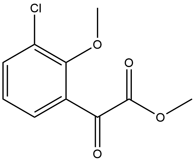 Methyl 3-chloro-2-methoxy-α-oxobenzeneacetate Structure