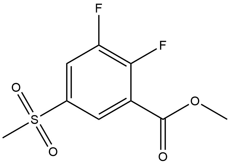 Methyl 2,3-difluoro-5-(methylsulfonyl)benzoate Structure