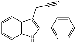 2-(2-(Pyridin-2-yl)-1H-indol-3-yl)acetonitrile Structure