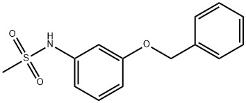 Methanesulfonamide, N-[3-(phenylmethoxy)phenyl]- 结构式