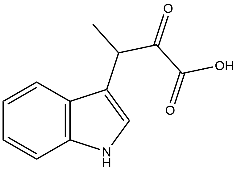 1H-Indole-3-propanoic acid, β-methyl-α-oxo- Structure