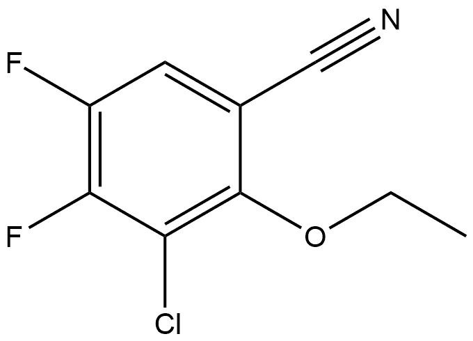 3-Chloro-2-ethoxy-4,5-difluorobenzonitrile 结构式