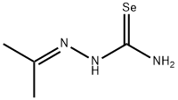 Hydrazinecarboselenoamide, 2-(1-methylethylidene)- Structure