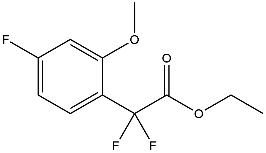 Ethyl α,α,4-trifluoro-2-methoxybenzeneacetate,2119949-14-1,结构式