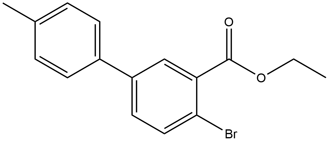 Ethyl 4-bromo-4'-methyl[1,1'-biphenyl]-3-carboxylate Struktur