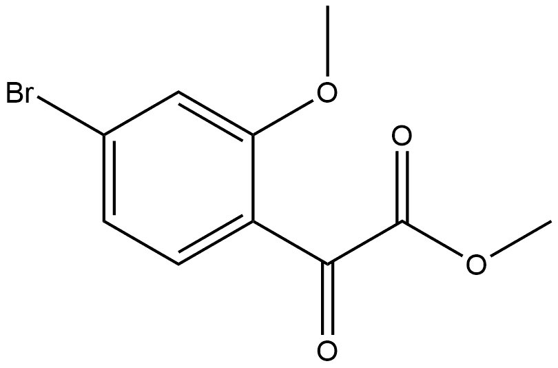 Methyl 4-bromo-2-methoxy-α-oxobenzeneacetate Structure