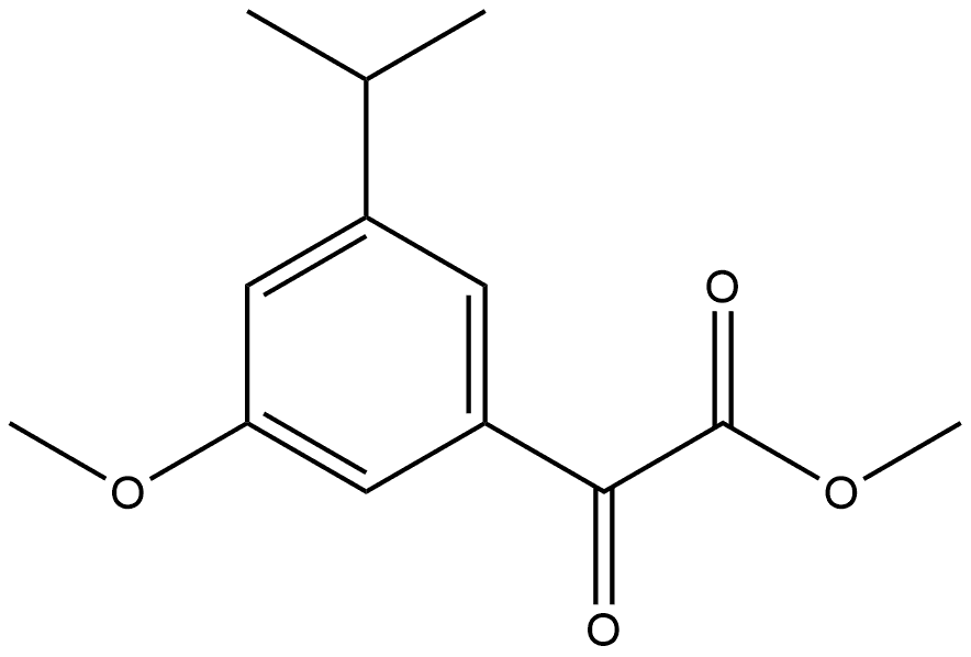 Methyl 3-methoxy-5-(1-methylethyl)-α-oxobenzeneacetate Structure