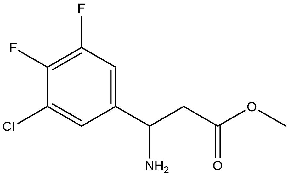 methyl 3-amino-3-(3-chloro-4,5-difluorophenyl)propanoate,2120849-20-7,结构式