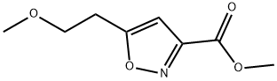 Methyl 5-(2-methoxyethyl)-3-isoxazolecarboxylate Struktur