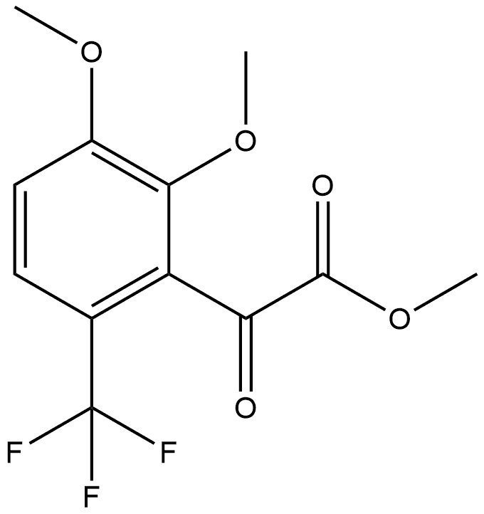 Methyl 2,3-dimethoxy-α-oxo-6-(trifluoromethyl)benzeneacetate Structure