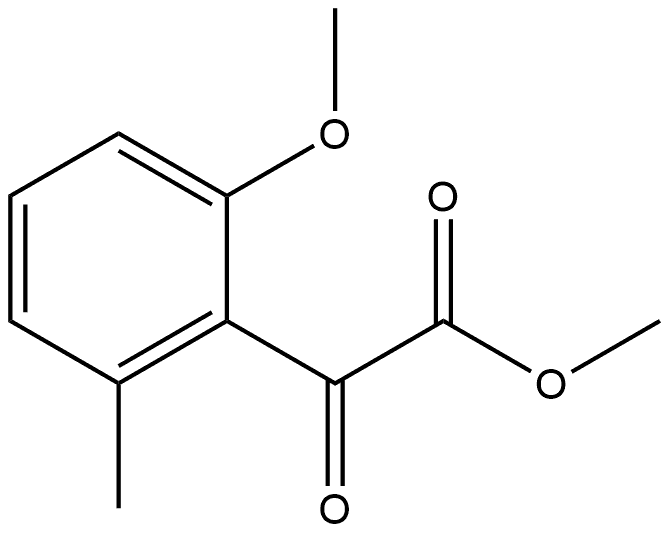 Methyl 2-methoxy-6-methyl-α-oxobenzeneacetate Structure