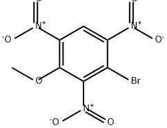 Benzene, 2-bromo-4-methoxy-1,3,5-trinitro- Struktur