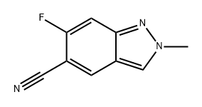 2H-Indazole-5-carbonitrile, 6-fluoro-2-methyl- Structure