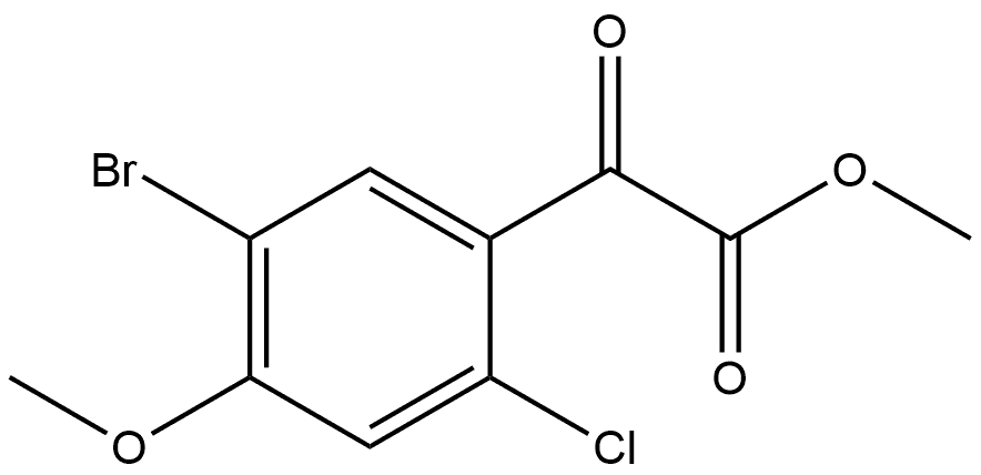 Methyl 5-bromo-2-chloro-4-methoxy-α-oxobenzeneacetate Structure