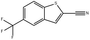 5-(Trifluoromethyl)benzothiophene-2-carbonitrile,2121705-26-6,结构式