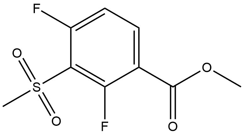 Methyl 2,4-difluoro-3-(methylsulfonyl)benzoate Struktur