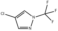 1H-Pyrazole, 4-chloro-1-(trifluoromethyl)-,2122108-65-8,结构式
