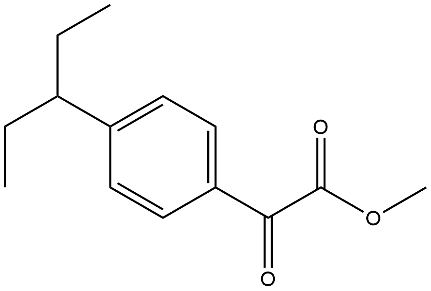 Methyl 4-(1-ethylpropyl)-α-oxobenzeneacetate,2122511-80-0,结构式