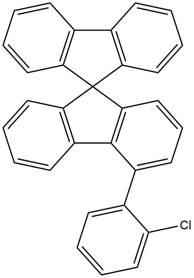 4-(2-氯苯基)-9,9′-螺并[9H-芴 结构式