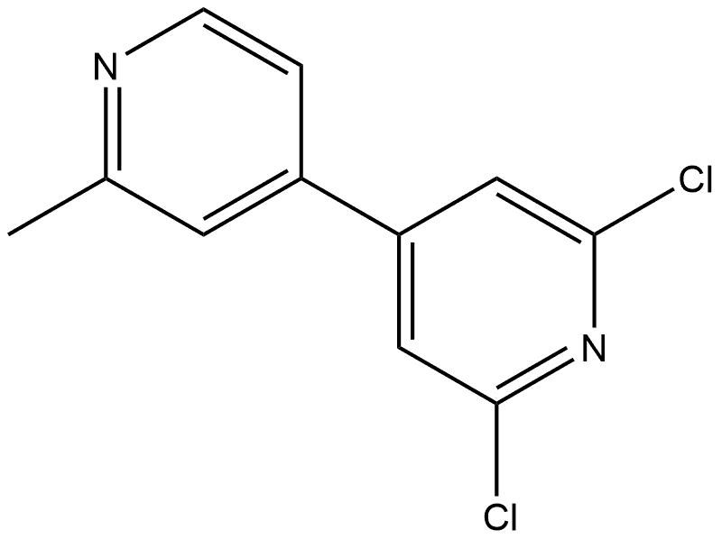 2,6-Dichloro-2'-methyl-4,4'-bipyridine Structure